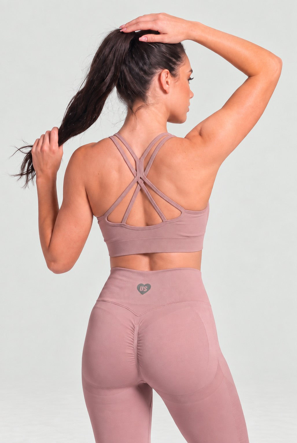 Legginsy bezszwowe PUSH UP PRO cappuccino Georgia 2.0