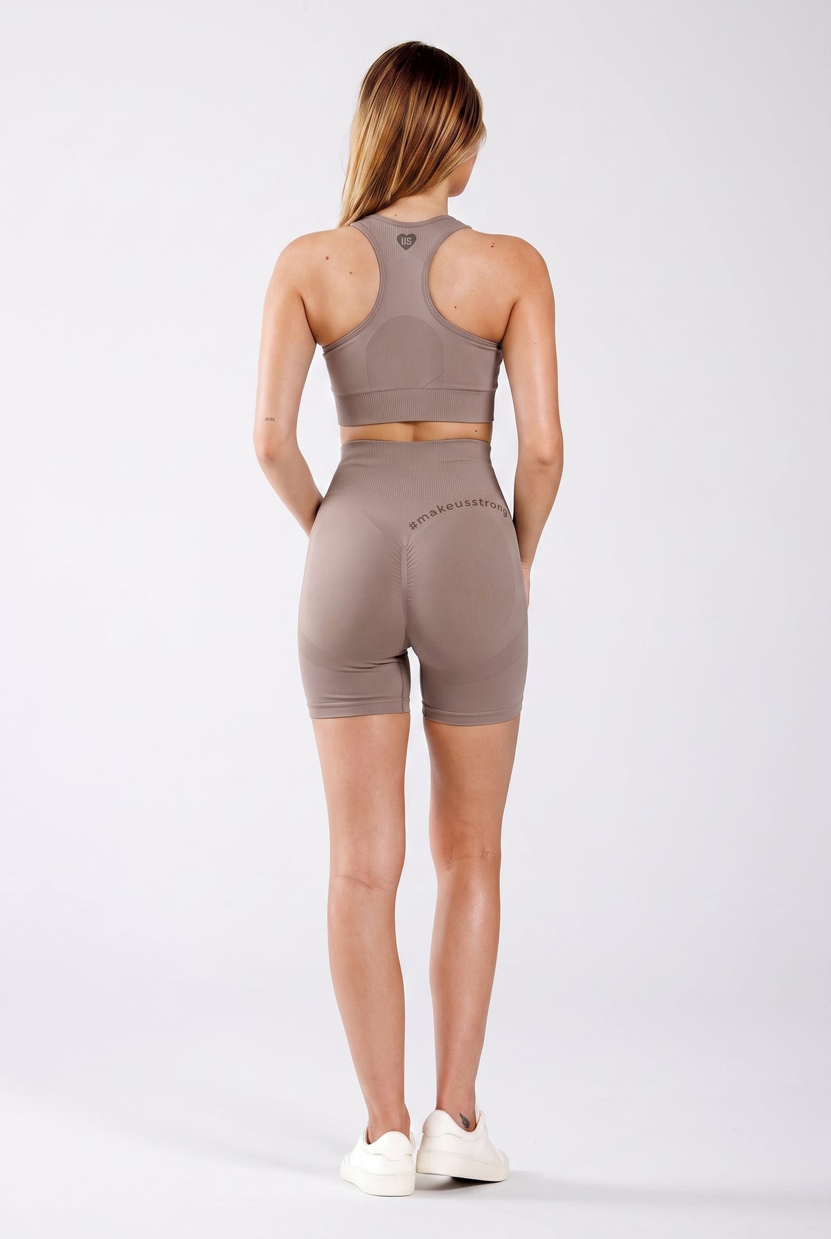 Szorty bezszwowe PUSH UP taupe Florence