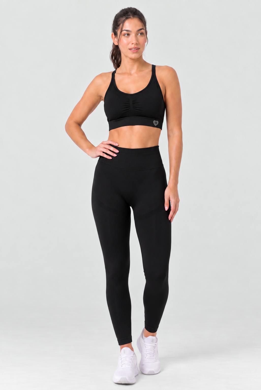 Legginsy bezszwowe PUSH UP PRO czarne Georgia 2.0