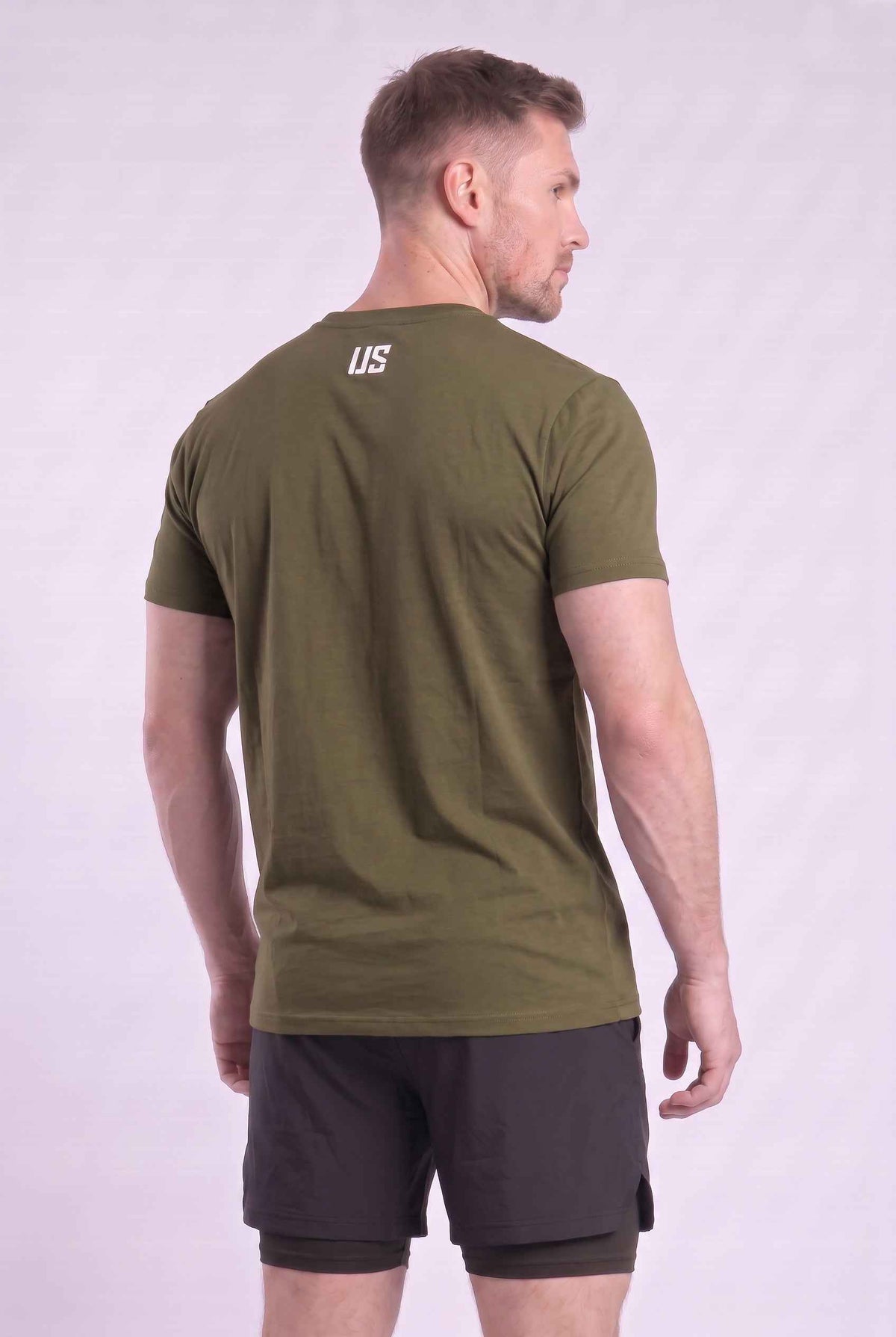 T-shirt męski bezszwowy bawełniany forest green - MAKEUS Tampa