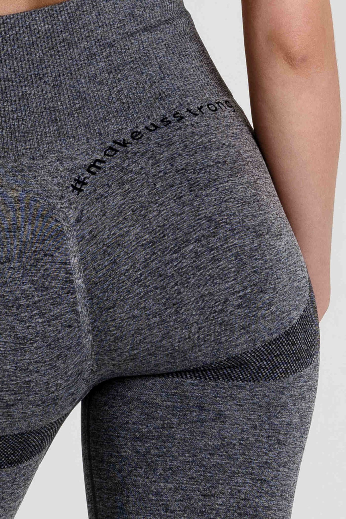 Legginsy damskie bezszwowe PUSH UP czarne - Florence