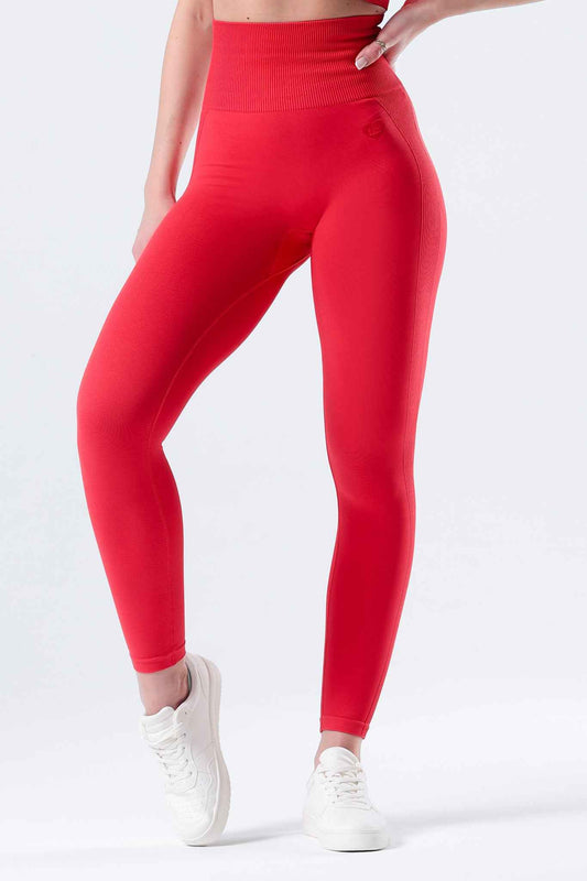 Legginsy bezszwowe PUSH UP czerwone Florence