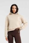 Damska bluza dresowa z kapturem ivory - Everly SOFT PRO