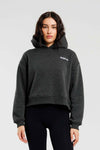 Damska bluza dresowa z kapturem grafitowa - Everly SOFT PRO