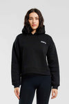Damska bluza dresowa z kapturem czarna - Everly SOFT PRO