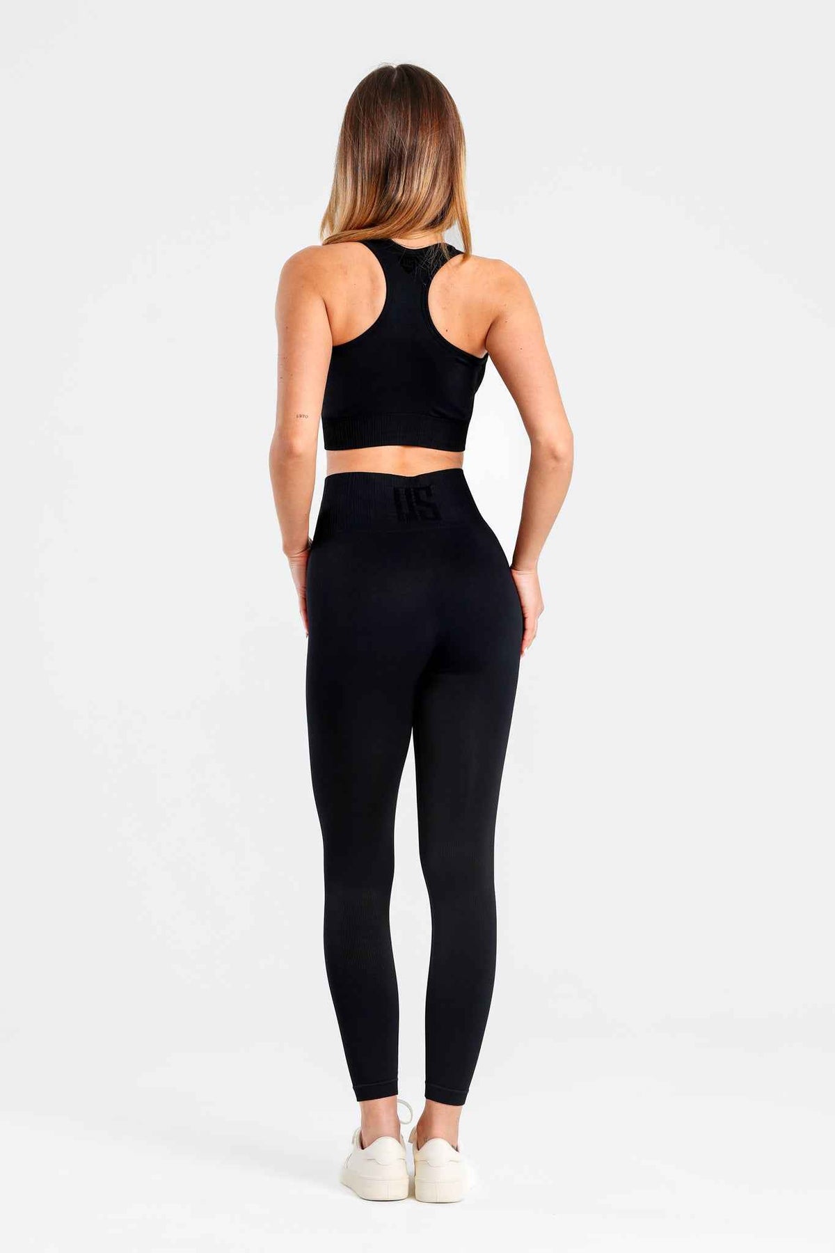 Legginsy bezszwowe sportowe czarne - Soho