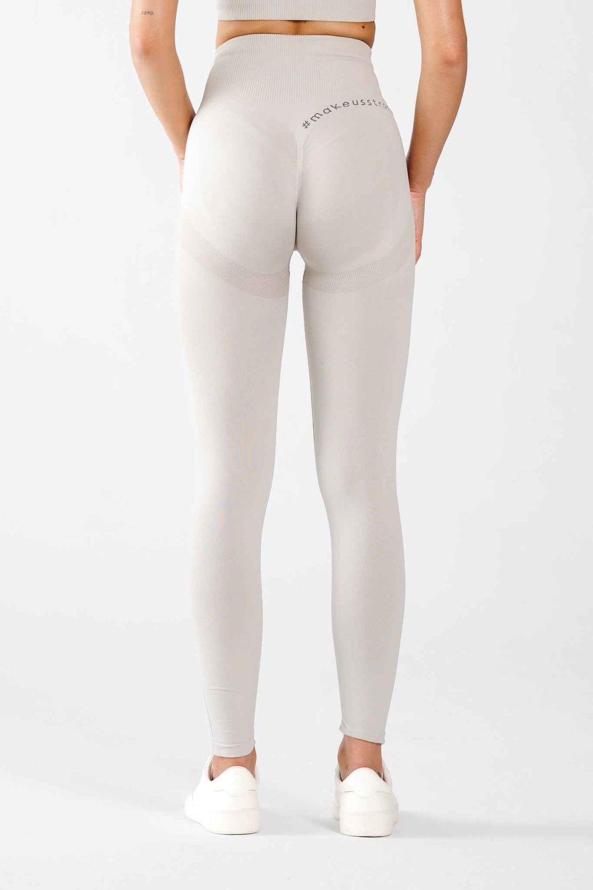 Legginsy bezszwowe PUSH UP cream - Florence
