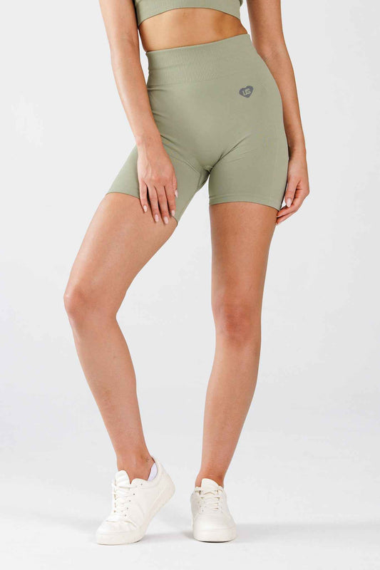 Szorty damskie bezszwowe PUSH UP sage - Florence