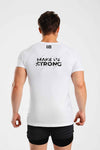 T-shirt męski bezszwowy techniczny biały - Colorado Cut
