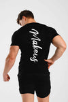 T-shirt męski bezszwowy techniczny czarny Colorado - MAKEUS