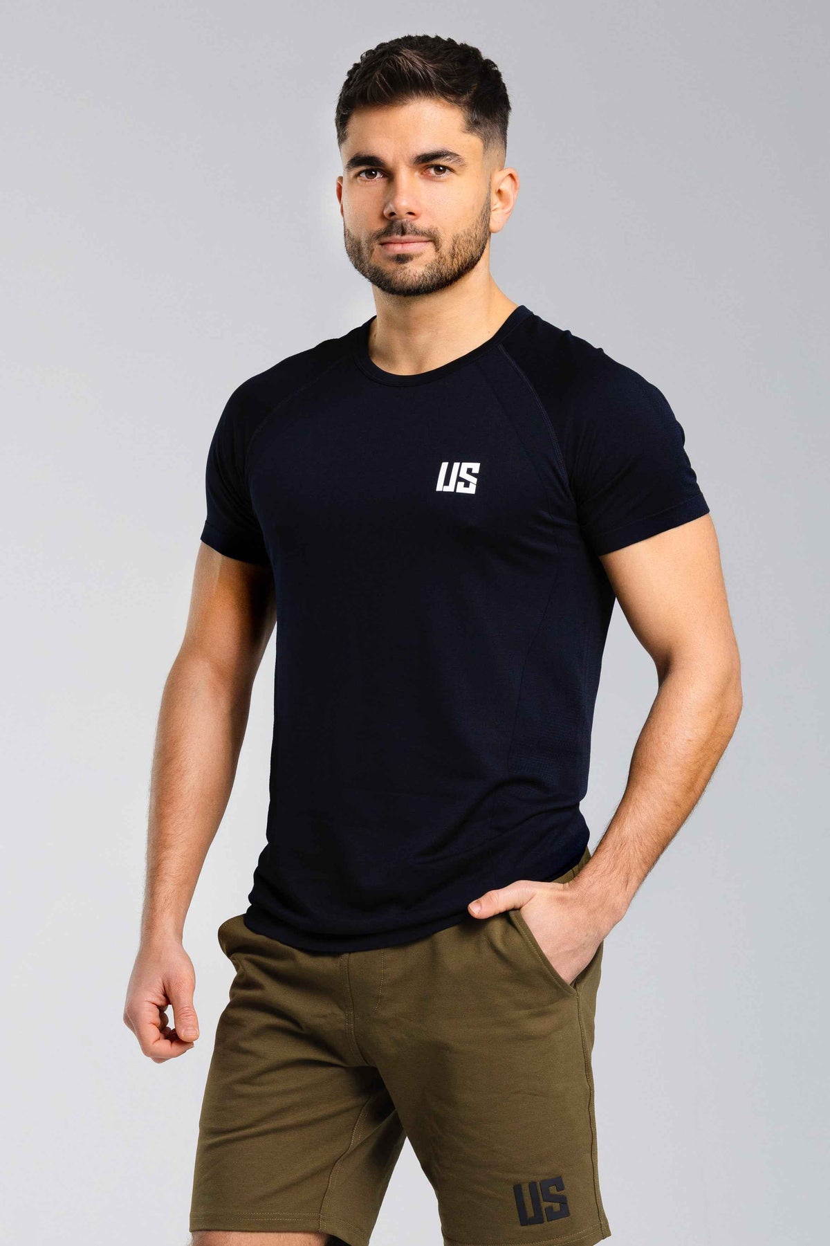 Zestaw męski T-shirt bezszwowy Colorado + spodenki bawełniane - Portland