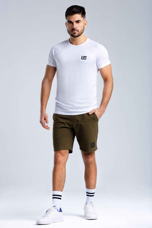 Zestaw męski T-shirt bezszwowy Colorado + spodenki bawełniane - Portland
