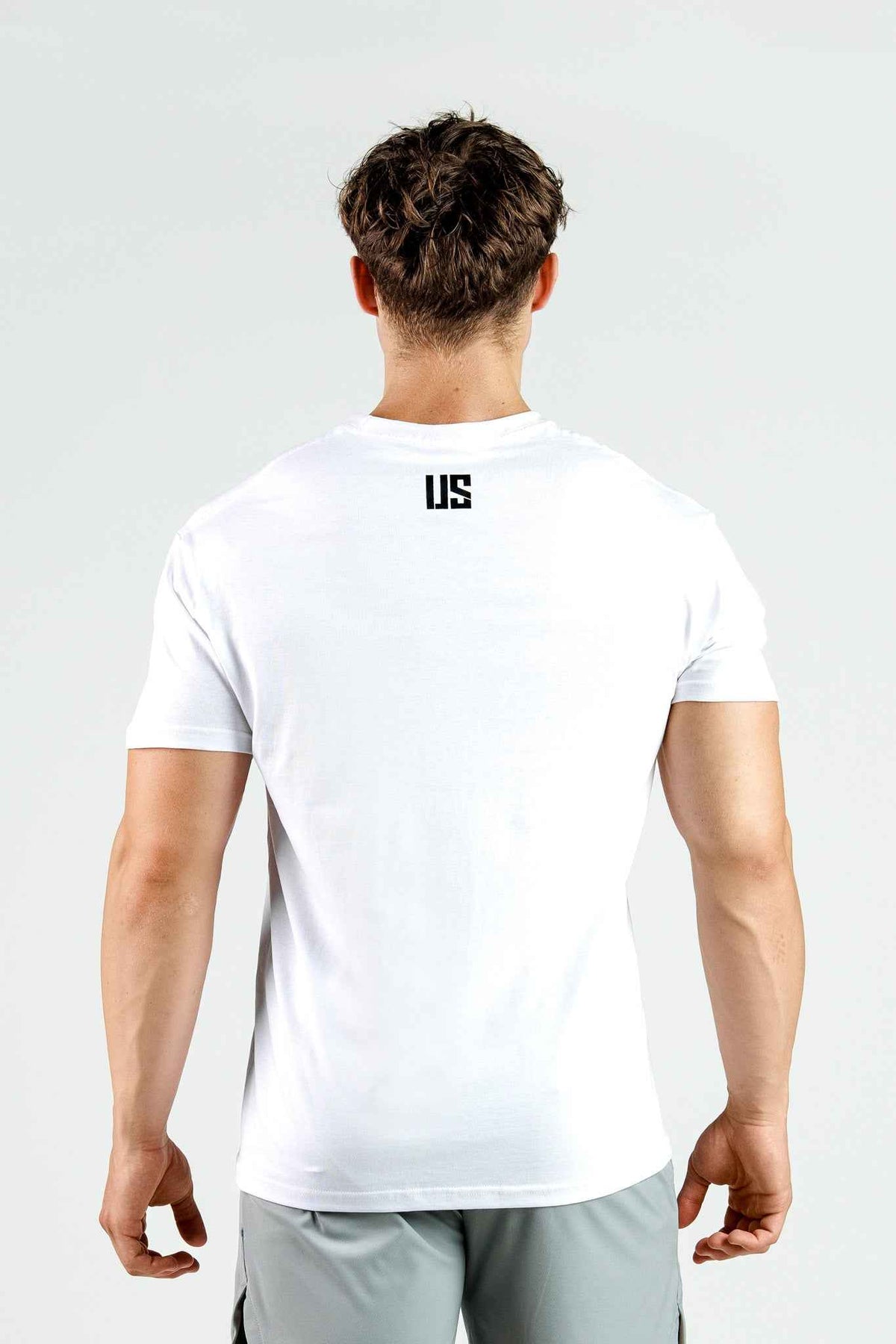 T-shirt męski bezszwowy bawełniany biały - MAKEUS Tampa