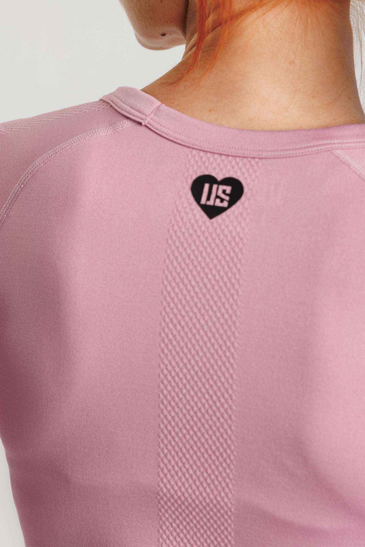 Longsleeve damski bezszwowy techniczny PRO dusty rose - Dakota