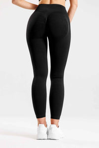 Legginsy bezszwowe PUSH UP PRO II czarne - Nevada
