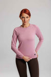 Longsleeve damski bezszwowy techniczny PRO dusty rose - Dakota