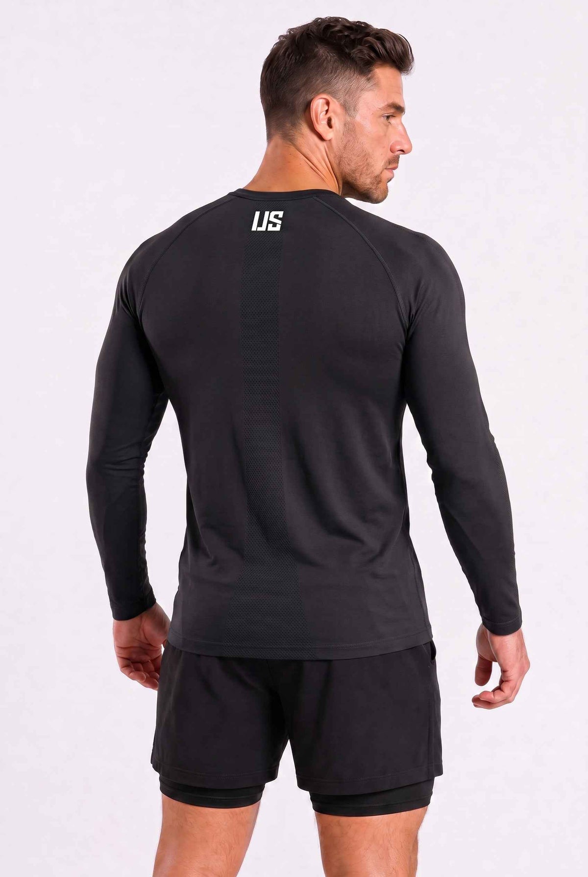 Longsleeve męski bezszwowy techniczny PRO czarny - Columbia