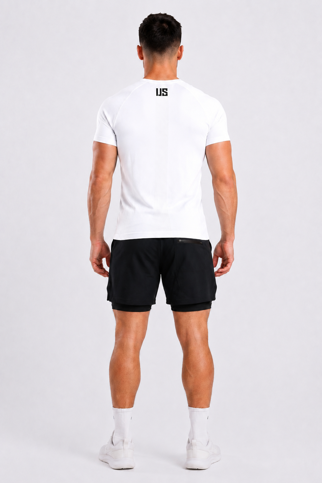 T-shirt męski bezszwowy techniczny biały - Colorado