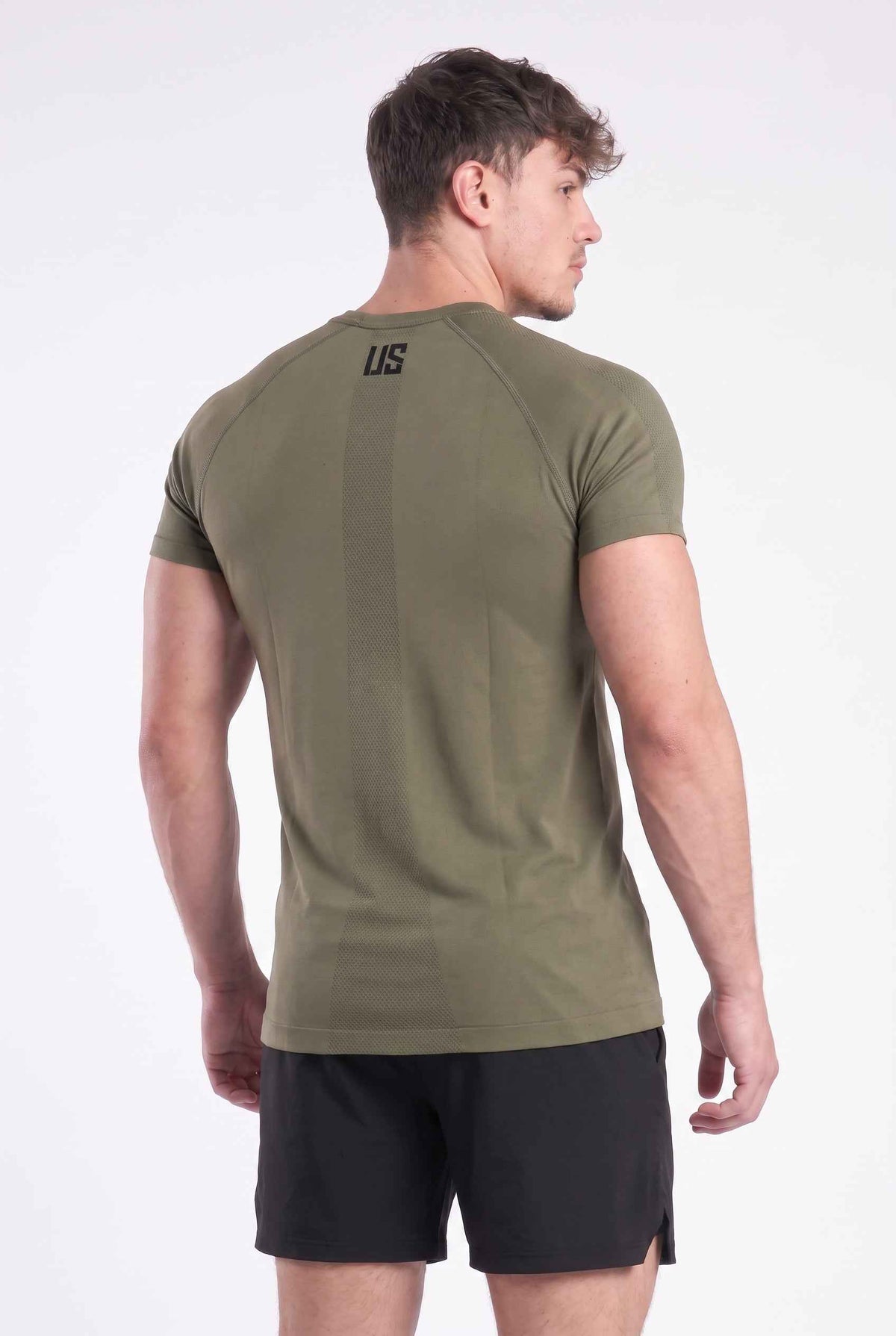 T-shirt męski bezszwowy techniczny PRO force green - Colorado III