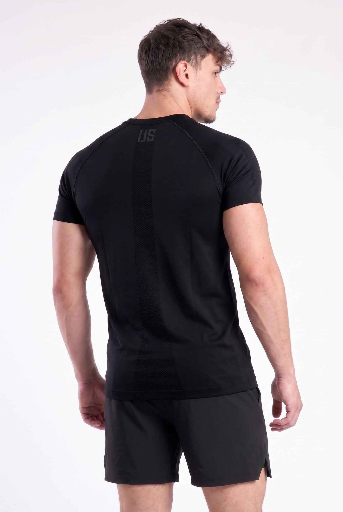 T-shirt męski bezszwowy techniczny PRO czarny - Colorado III