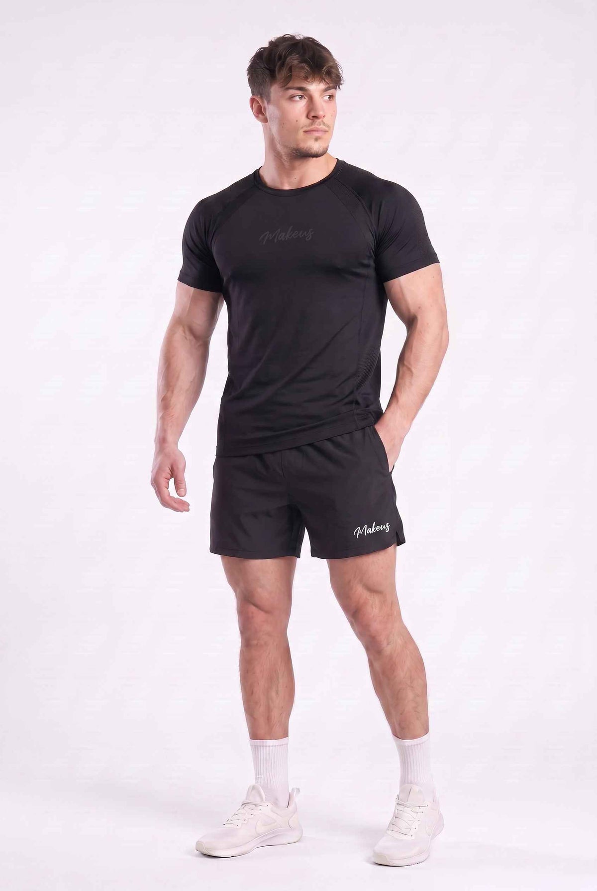 T-shirt męski bezszwowy techniczny PRO czarny - Colorado III