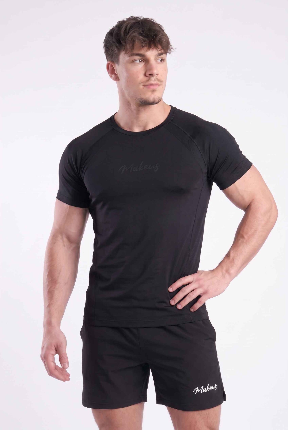 T-shirt męski bezszwowy techniczny PRO czarny - Colorado III