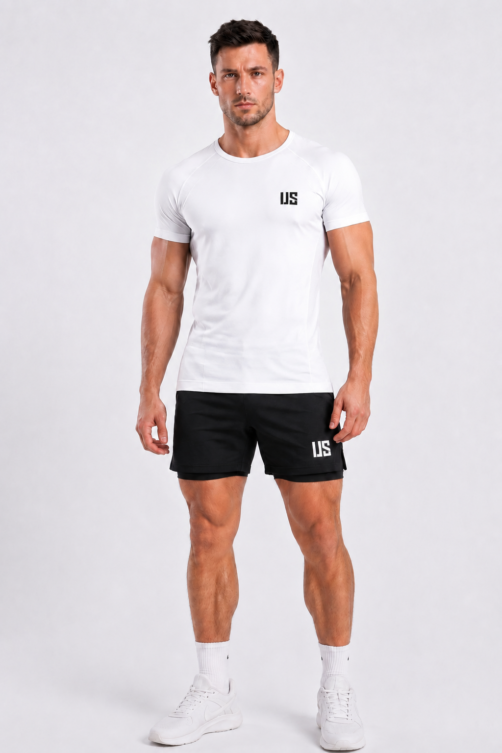 T-shirt męski bezszwowy techniczny biały - Colorado