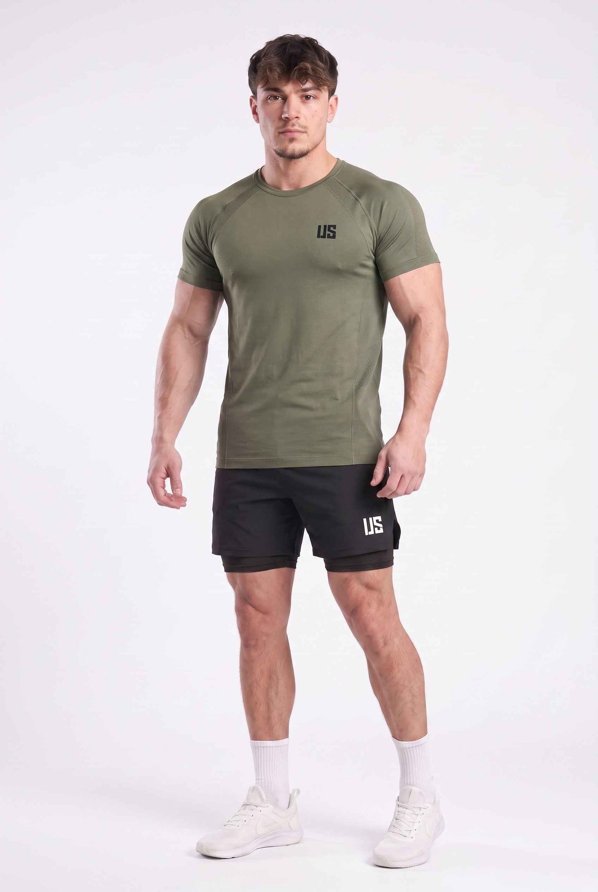 T-shirt męski bezszwowy techniczny PRO force green - Colorado