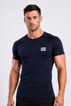 T-shirt męski bezszwowy techniczny granatowy - Colorado