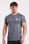 T-shirt męski bezszwowy techniczny PRO szary melanż - Colorado