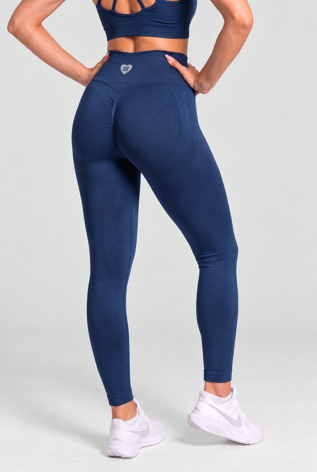 Legginsy bezszwowe PUSH UP PRO granatowe Georgia 2.0
