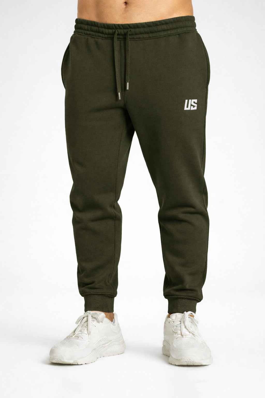 Spodnie dresowe męskie joggery khaki - Zion SOFT PRO