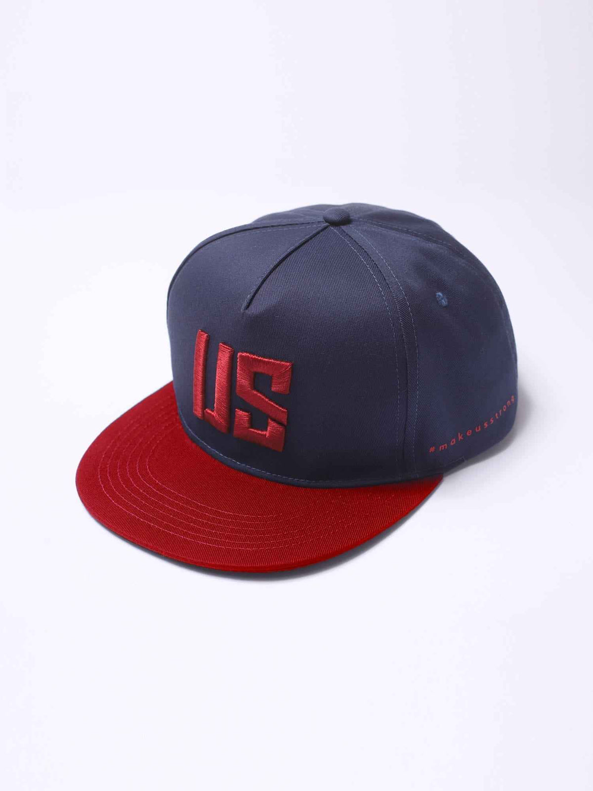 Czapka z daszkiem z logo granatowa czerwona