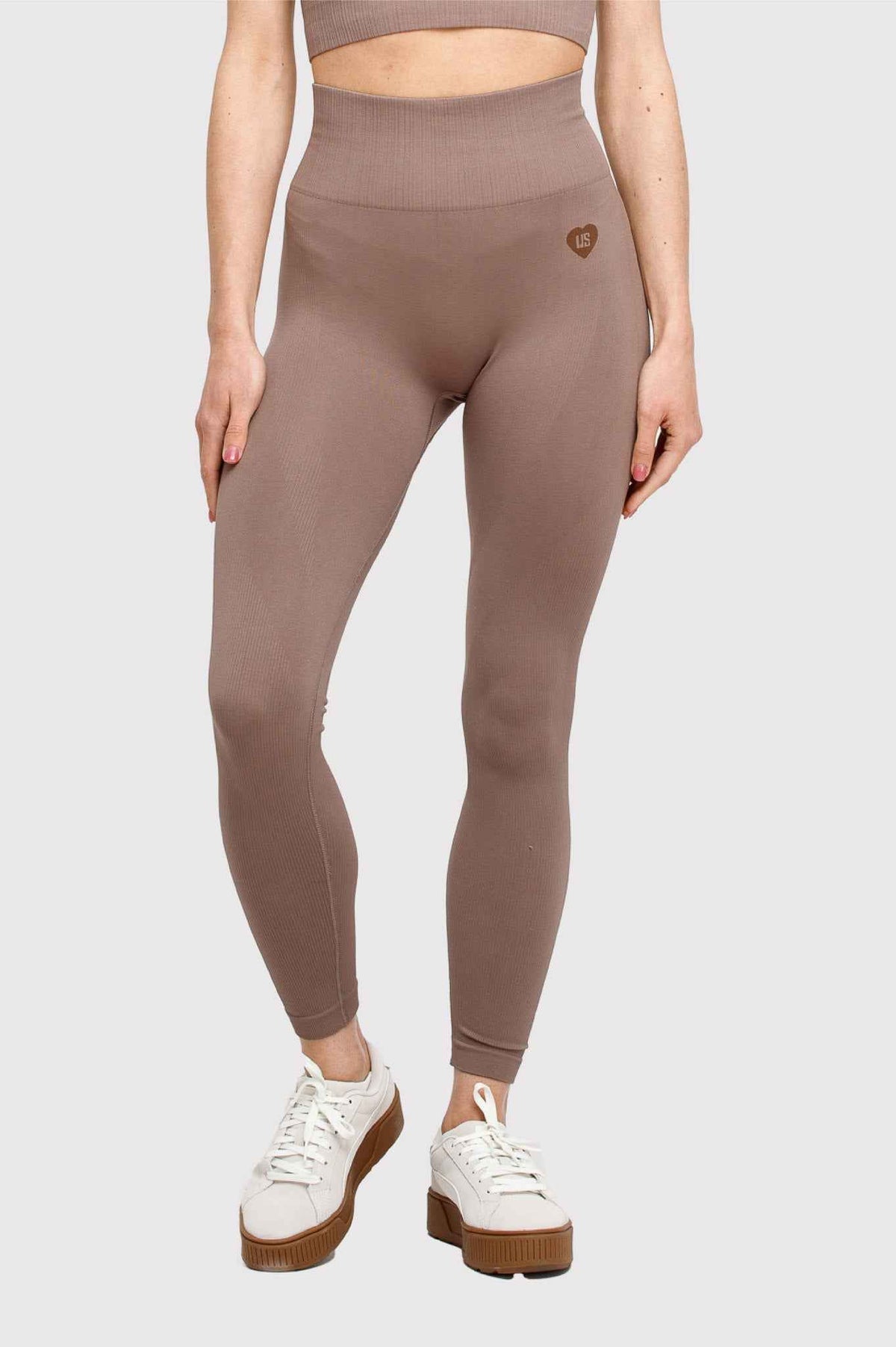 Legginsy bezszwowe sportowe choco - Soho